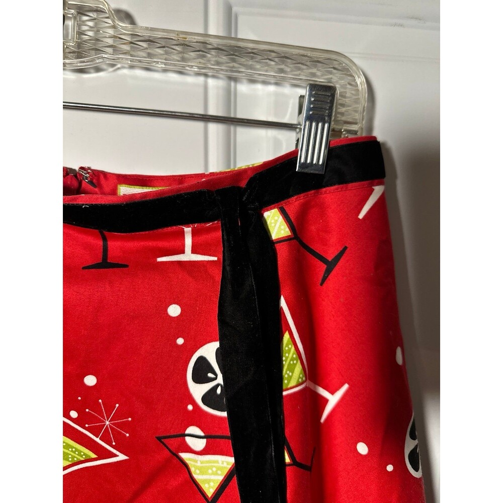 Becky and Max Red martini A line Skirt - Picture 3 of 6